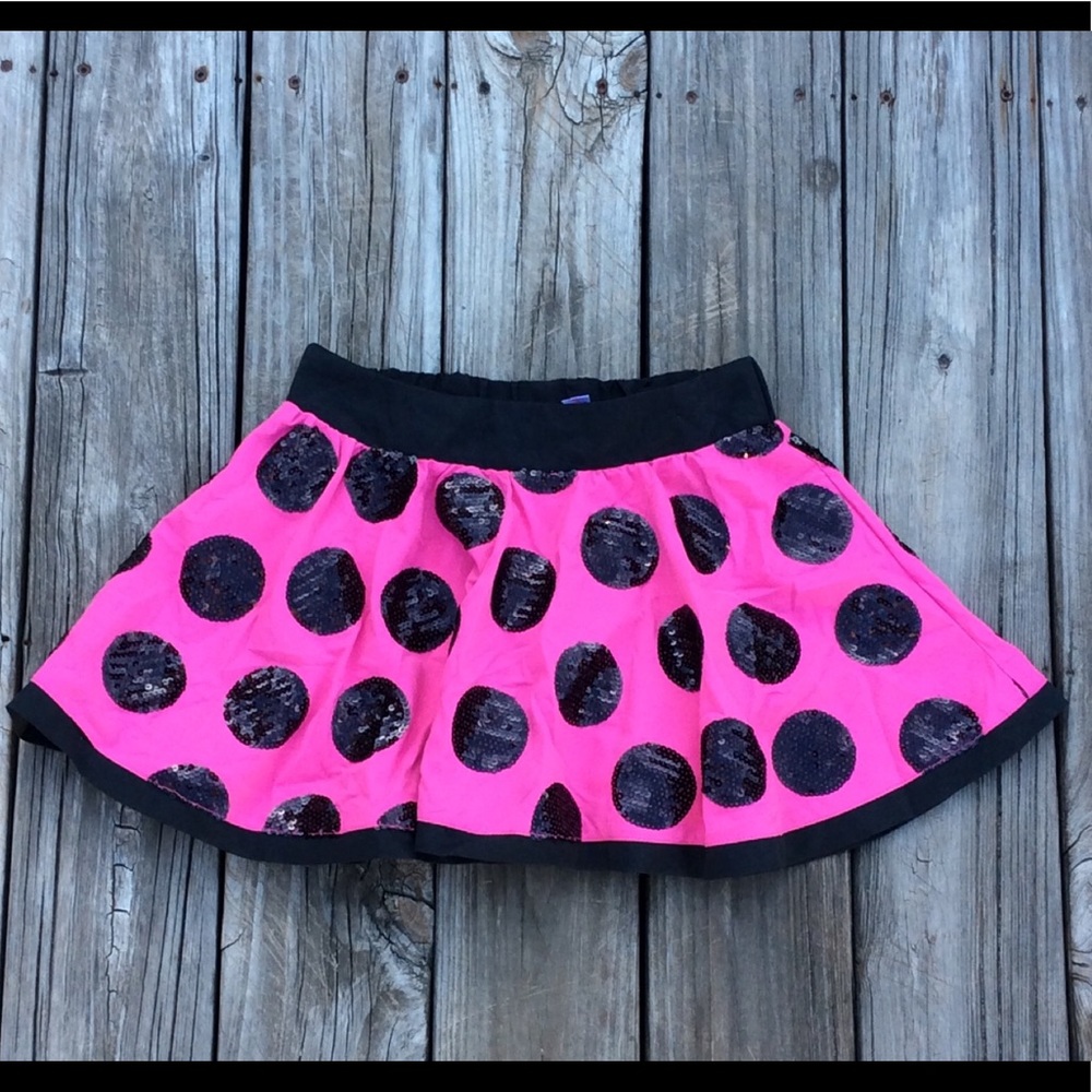 🎄🎄🎄Girls Justice Skirt with shorts Pink Sequins